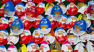 ASMR Crazy Egg Opening  238 yummykinder kindersuprise kinderjoy satisfying kinder chocolate [upl. by Ado469]