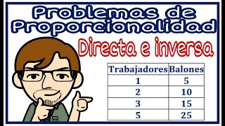 Problemas de proporcionalidad directa e inversa [upl. by Nauqal]