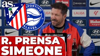 SIMEONE rueda de prensa COMPLETA previa  ATLÉTICO  ALAVÉS [upl. by Ranie228]