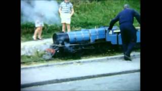 Colwyn Bay seafront miniture steam train 1966 [upl. by Eilata38]