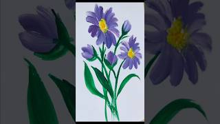 Purple flowers shorts artwork flowers art painting drawing [upl. by Trotta278]