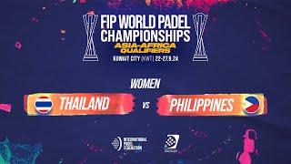 FIP WORLD PADEL CHAMPIONSHIPS ASIAAFRICA QUALIFIERS [upl. by Nalla]