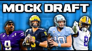 NFL Mock Draft With Trades  QampA At End Of Mock [upl. by Inwat367]