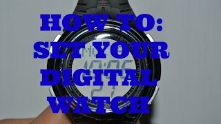 How To Set A Digital watch [upl. by Sudnor]