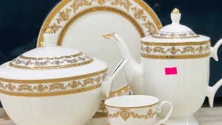 Best crockery store Hyderabad Porcelain Dinner Set 8 plates nice dinner set special offer Subscribe [upl. by Rednave159]