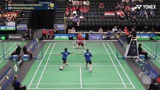 Badminton 2023 European U17 Team Championships Mens Doubles Finland vs Denmark Highlights [upl. by Scevor252]