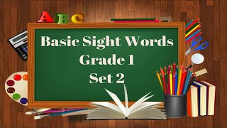 Basic Sight Words Grade 1 Set 2 [upl. by Bart]