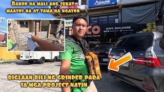 AYOS NA ANG MALING SUKAT NG BAKOD  BIGLAAN BILI NG MGA GRINDER PARA SA PROJECT [upl. by Evie357]