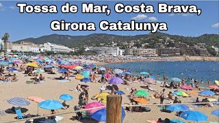 TOSSA DE MAR BEACH GIRONA CATALUNYA SPAIN ON AUGUST 2024 [upl. by Arezzini]