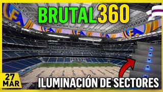 💥 IMÁGENES CONTINUAS en el VIDEOMARCADOR 360 ⚠️OBRAS del SANTIAGO BERNABÉU 27 Marzo 2024 [upl. by Julietta812]