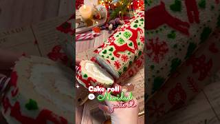 Cake roll navideño parte 2 recetas recetasfaciles kawaii [upl. by Sunev]