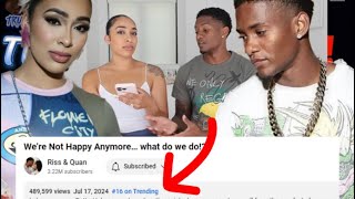 QUAN RISSA STAGED BREAKUP😳‼️HOLD HANDS IN PRIVATE  UNFOLLOW IN PUBLIC😳‼️ [upl. by Nnylhtak]