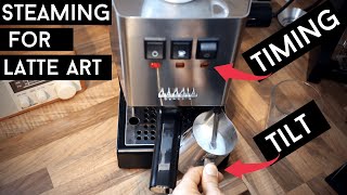 GAGGIA CLASSIC PRO Milk Steaming Hack [upl. by Skell583]