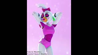 【MMD FNAF】Hip Sway Tiktok Dance Glamrock Chica【60fps】 [upl. by Doralin700]