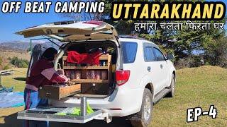 Exploring Offbeat Uttarakhand Car Camping amp Camper Van Setup in India [upl. by Teresita]