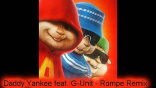 Chipmunks  Rompe Remix  Daddy Yankee amp GUnit [upl. by Nilde]