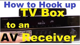 How to Connect TV Set top box to AV Receiver [upl. by Elfrida12]