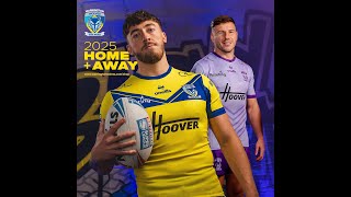 Warrington Wolves 2025 Home and Away kits revealed [upl. by Letsirhc56]