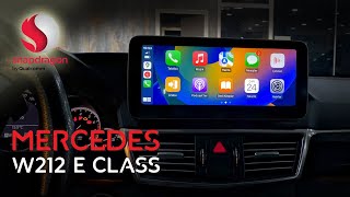 Mercedes E Class W212 4 GB RAM Kablosuz Carplay QUALCOMM Android Multimedya Navigasyon Geri Kamera [upl. by Ocimad]