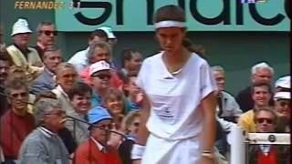 Arantxa SanchezVicario vs Mary Joe Fernandez 1991 RG Highlights [upl. by Selwin]