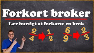 Forkorte brøker  Matematik [upl. by Idaline765]