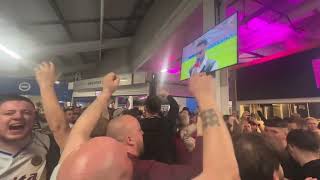 Villa Fans Sing about Birmingham City’s Relegation in the Concourse at Brighton [upl. by Ansley]