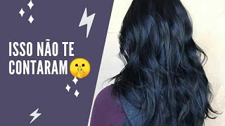 Como deixar o cabelo preto azulado ou pintar de azul com Azul de Metileno [upl. by Estevan]