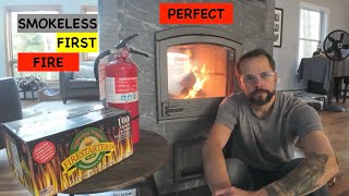 PERFECT FIRE  Tulikivi Masonry Heater  EASY Smokeless First Fires [upl. by Kowalski]