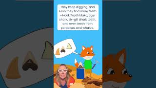 Read Aloud Finn the Fox Goes Shark Tooth Hunting 🦊🦈🦕  Fossil Adventure for Kids PART 4 [upl. by Menashem]