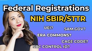 NIH SBIRSTTR Federal Registrations for Startups Secure Your EIN UEI amp SBC ID with Ease [upl. by Illoh413]