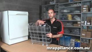 Dishwasher Wheel Replacement  Westinghouse [upl. by Romie]