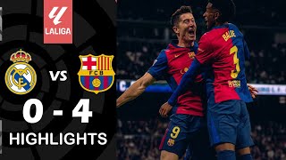 Real Madrid vs FC Barcelona 04 Highlights amp Goals  El Clasico LaLiga 2425 [upl. by Sitto]