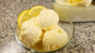 quotCrème glacée au citron onctueuse sans lait concentré sans sorbetière  Recette simple et rapidequot [upl. by Froehlich]