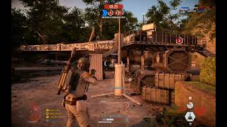 Star Wars Battlefront 2 289  Lv 18 Boba Fett CoOp Win [upl. by Devora]