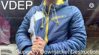 Superdry downjacket Destruction [upl. by Pinelli]