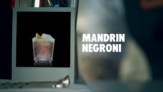 MANDRIN NEGRONI DRINK RECIPE  HOW TO MIX [upl. by Mindi494]