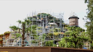 Splash Mountain  Tianas Bayou Adventure Construction Update December 2023  Walt Disney World [upl. by Meares]