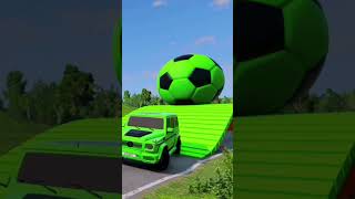 Double Flatbed Trailer Truck vs Speedbumps Train vs Cars  Tractor vs Train BeamngDrive 58 [upl. by Etnomaj]