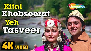 Kitni Khubsoorat Yeh Tasveer 4K Video  Bemisal 1982  Rakhee Amitabh Bachchan  Kishore Kumar [upl. by Verlee689]