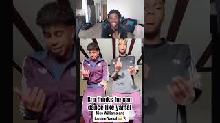 Danceoff Lamine Yamal vs Nico Williams [upl. by Ekoorb]