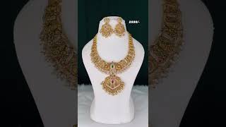 Trendy necklace sets🤩🤩 For orders 9371567777 905945888 or DM US on Instagram [upl. by Ordnajela]