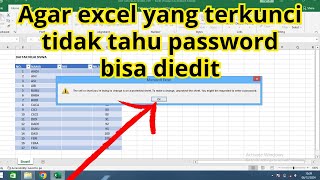 Mengatasi dokumen excel tidak bisa diedit karena terkunci lupa password microsoftexcel [upl. by Karr638]