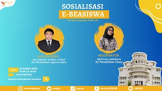 Sosialisasi EBeasiswa [upl. by Leirol249]