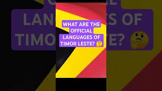 🌍 TimorLestes Official Languages Portuguese amp Tetum Explained 🗣️ [upl. by Rebmaed496]