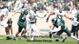 Michigan State Football Spring Showcase Recap [upl. by Ludlow]