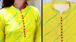 Collar Neck Design  Kurti Collar Neck Easy Cutting and Stitching  Neck Design RRFashionPoint [upl. by Les]