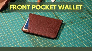 Leathercrafting  Front Pocket Wallet [upl. by Ramsa]