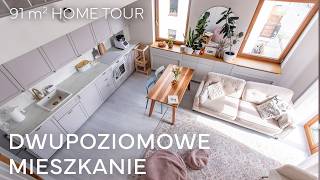 91² dwupoziomowe mieszkanie rodziny  różne osłony na grzejnik  HOME TOUR [upl. by Millman]