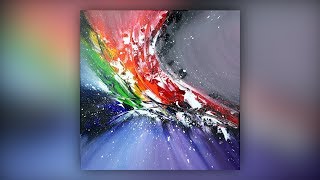 Colorful Abstract Painting  Acrylic Paint  Palette Knife Technique  Demo 023 [upl. by Acinna]