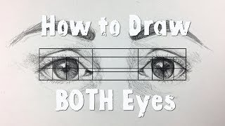 How to Draw BOTH Eyes Evenly and Symmetrically [upl. by Taryn926]